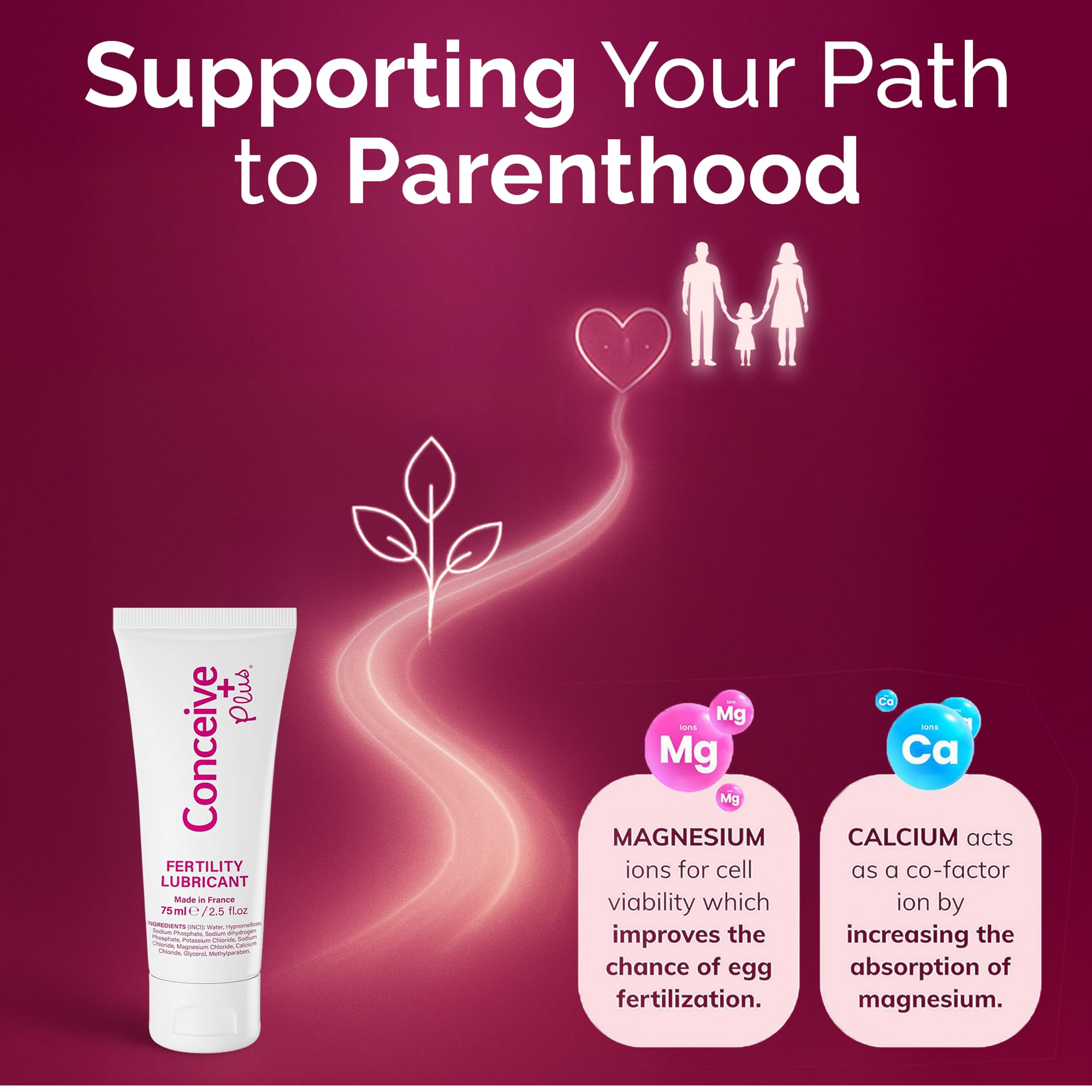 CONCEIVE PLUS is sperm-friendly and designed for couples trying to conceive.