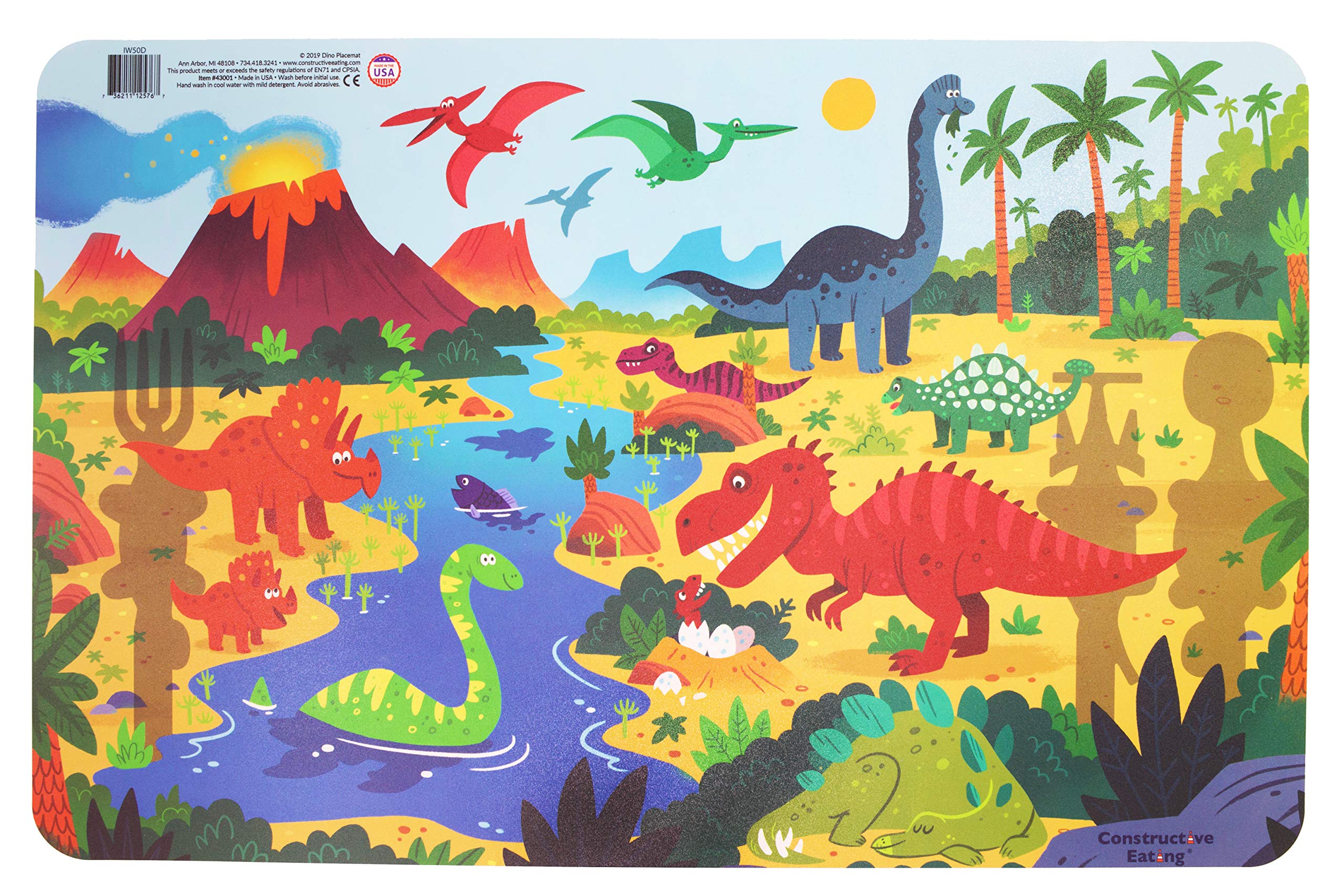Constructive Eating dinosaur-dinnerware delivers safe, easy clean components for busy families.