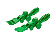 Constructive Eating dishwasher-safe utensils simplify cleanup after kid-friendly meals.