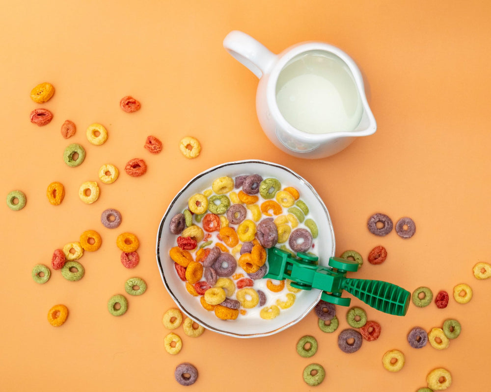 Constructive Eating durable mealtime utensils withstand daily use by active toddlers.