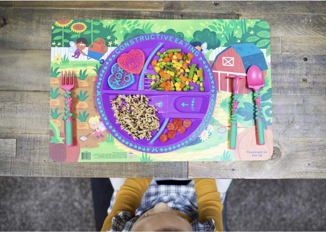 Constructive Eating Garden Fairy set fosters independent eating and creative feeding routines.