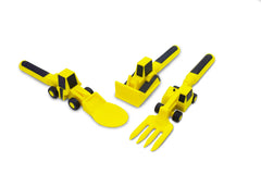 Constructive Eating toddler utensils set with kid-friendly design for confident self-feeding.