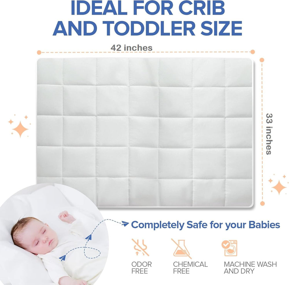 Continental Bedding toddler comforter crib setup shows standard 33x42 fit for crib or bed.