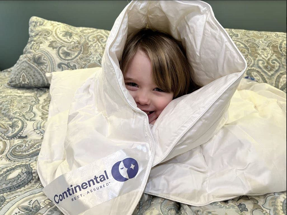 Continental Bedding comforter 33x42 inches focuses on versatile year-round use.
