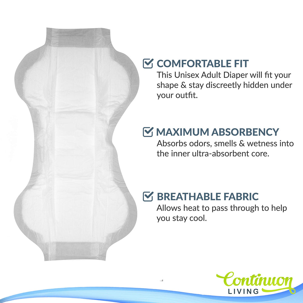 Continuon Living soft leg-hole-stretch ensures easy on and off for comfortable wear.
