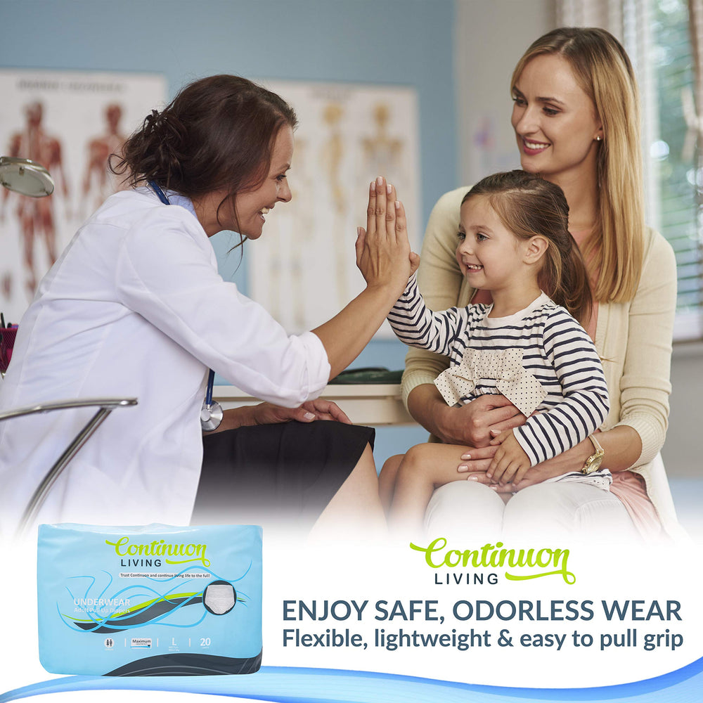 Continuon Living worn under clothes offers confidence all day.