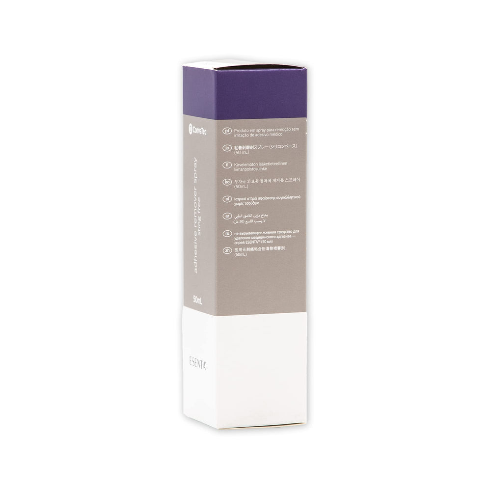 ConvaTec ESENTA 50ml bottle with case-pack context in use.