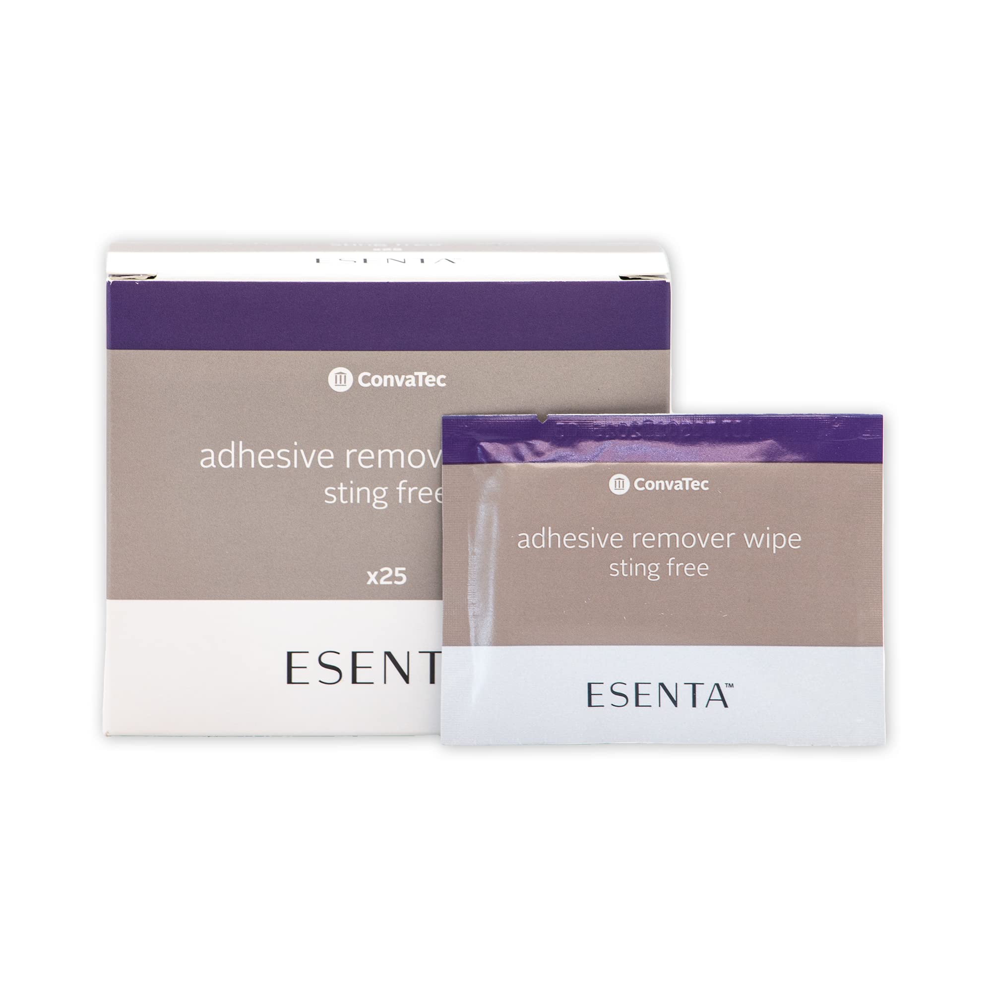 ConvaTec ESENTA latex-free label indicating allergy-friendly formulation