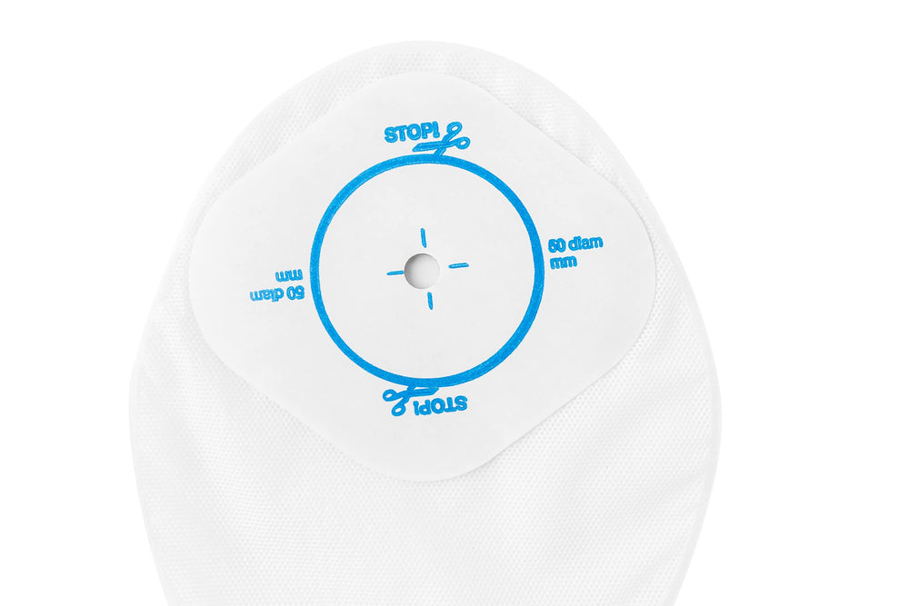 ConvaTec Little Ones pouch supports flexible sizing with 5-16 to 2 inch opening.