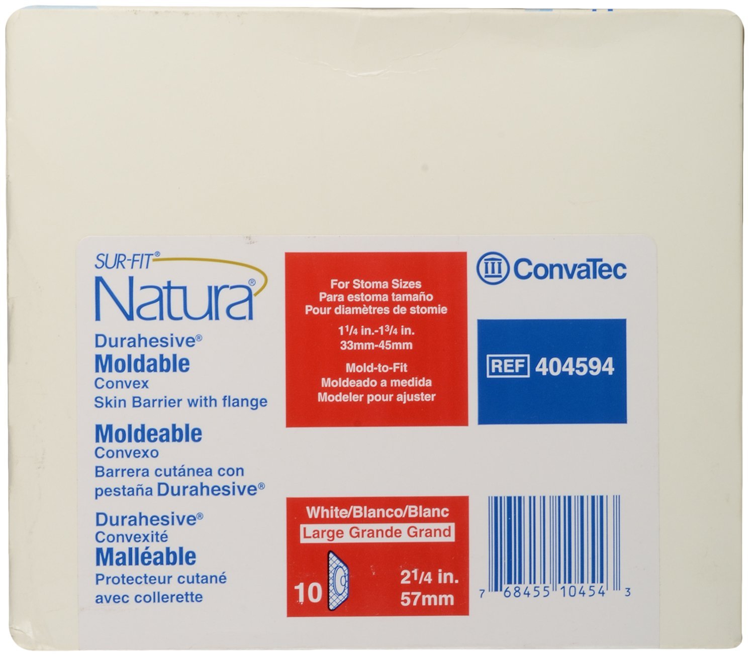 ConvaTec Natura Durahesive audible coupling ring signals secure pouch connection.