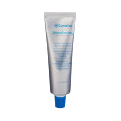 Close-up of Convatec Stomahesive paste being applied to create a skin barrier.