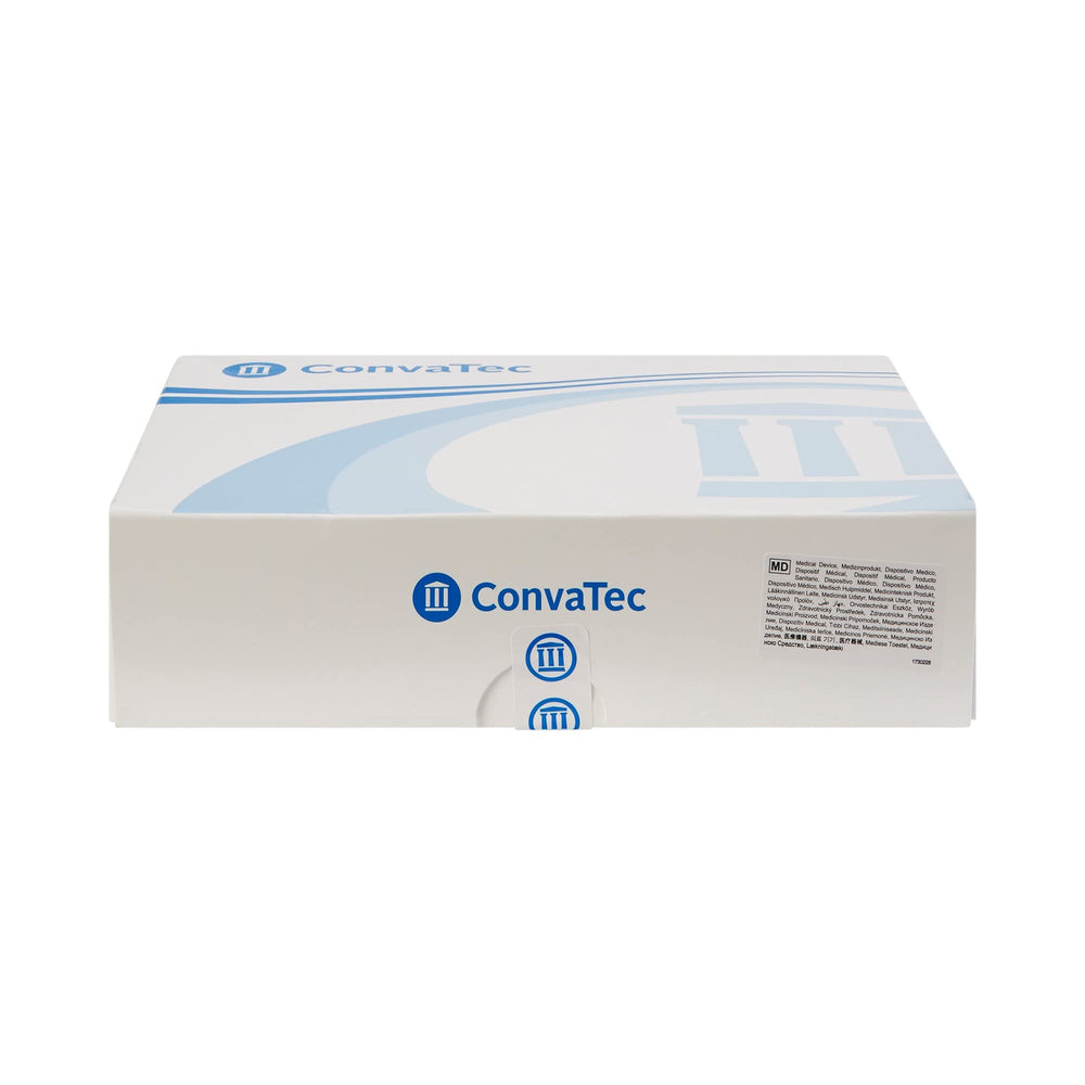 ConvaTec SUR-FIT Natura drainable pouch showing opening at 45mm for a secure fit.
