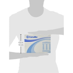 ConvaTec Sur-Fit Natura pouch with two-sided comfort panel reduces friction against skin during wear.