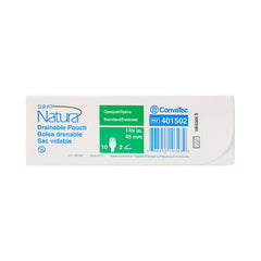 ConvaTec SUR-FIT Natura drainable pouch, a two-piece system, allows easy interchange without removing the skin barrier.