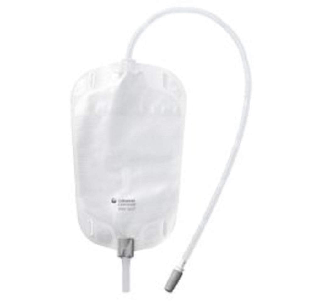 Conveen Security+ urinary leg bag with anti-reflux valve for backflow control and skin-friendly comfort.