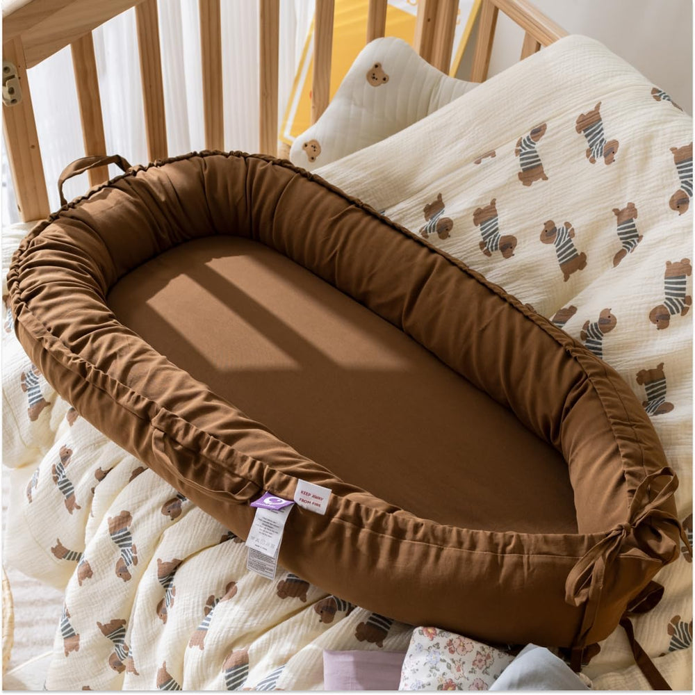 CooCooBaby breathable 100% cotton fabric enhances airflow while keeping baby cozy during play.