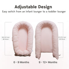 CooCooBaby machine-washable deluxe lounger cover detaches easily for quick cleanup after spills.