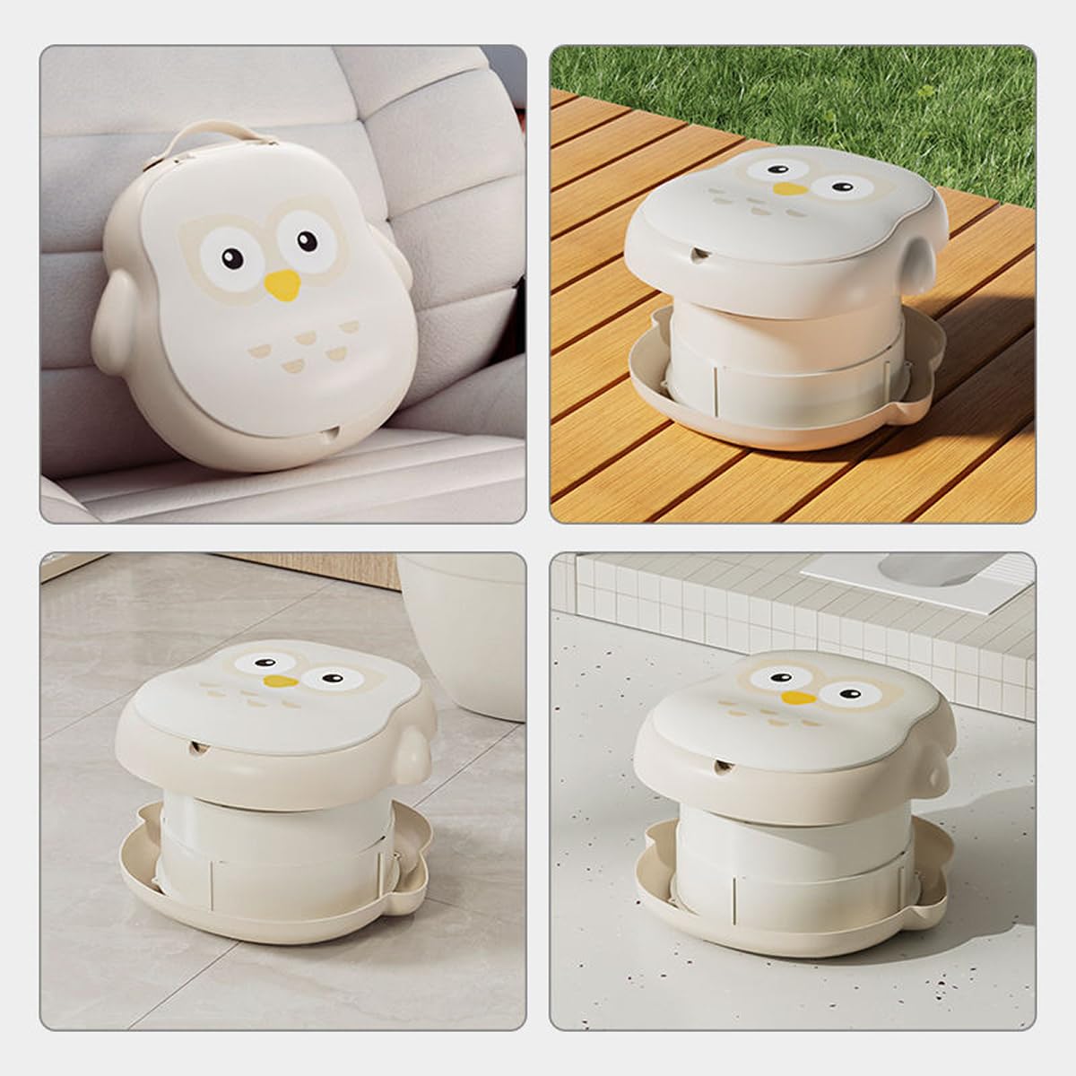 CoocooBaby travel car potty ready for car trips and camping.