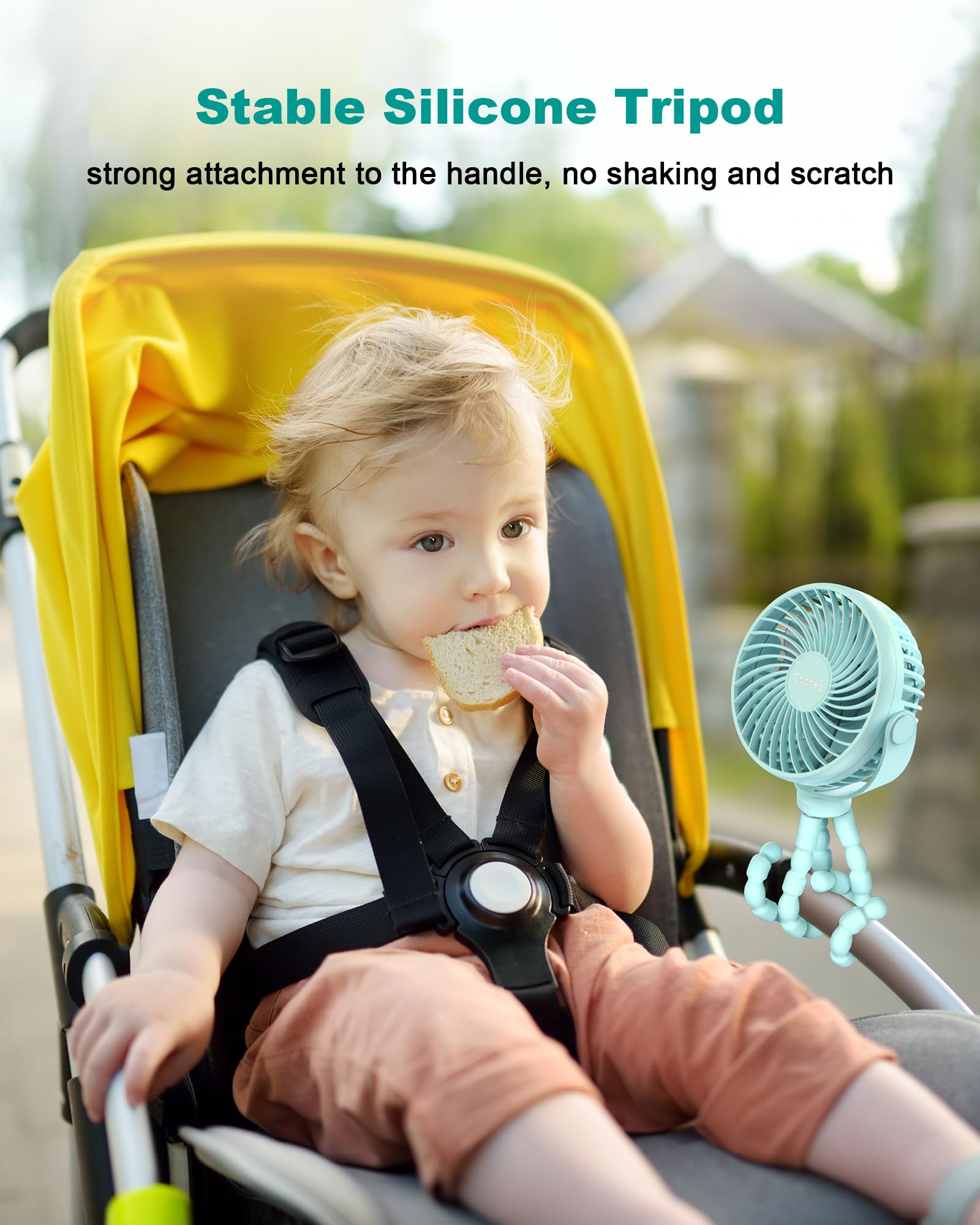Coohea 3-speed quiet wind delivers gentle to strong breeze.