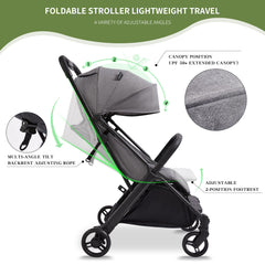 Cool Kids lightweight stroller at 13lbs for easy portability.