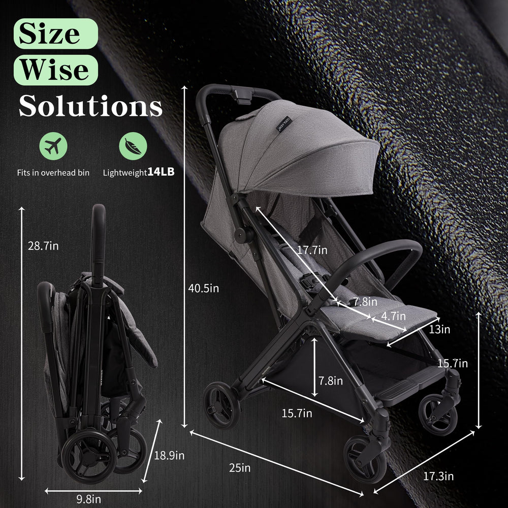 Cool Kids peek-a-boo window lets you check baby while strolling.