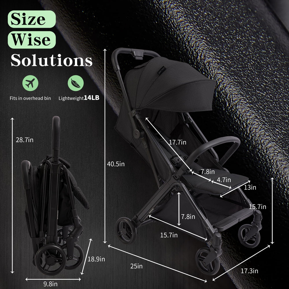 COOL KIDS stroller with One Touch Brake for quick, safe stopping.