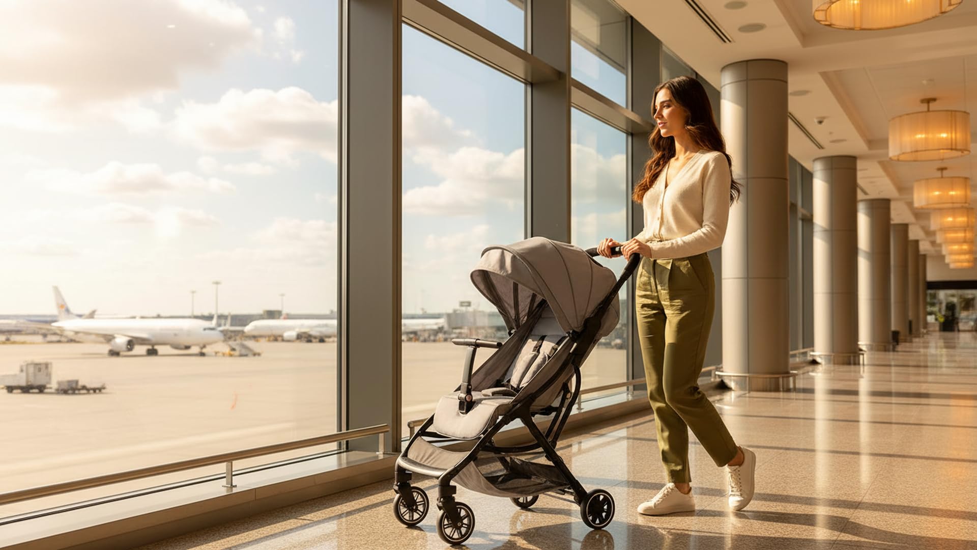 Cool Kids swivel front wheels glide smoothly on varied surfaces