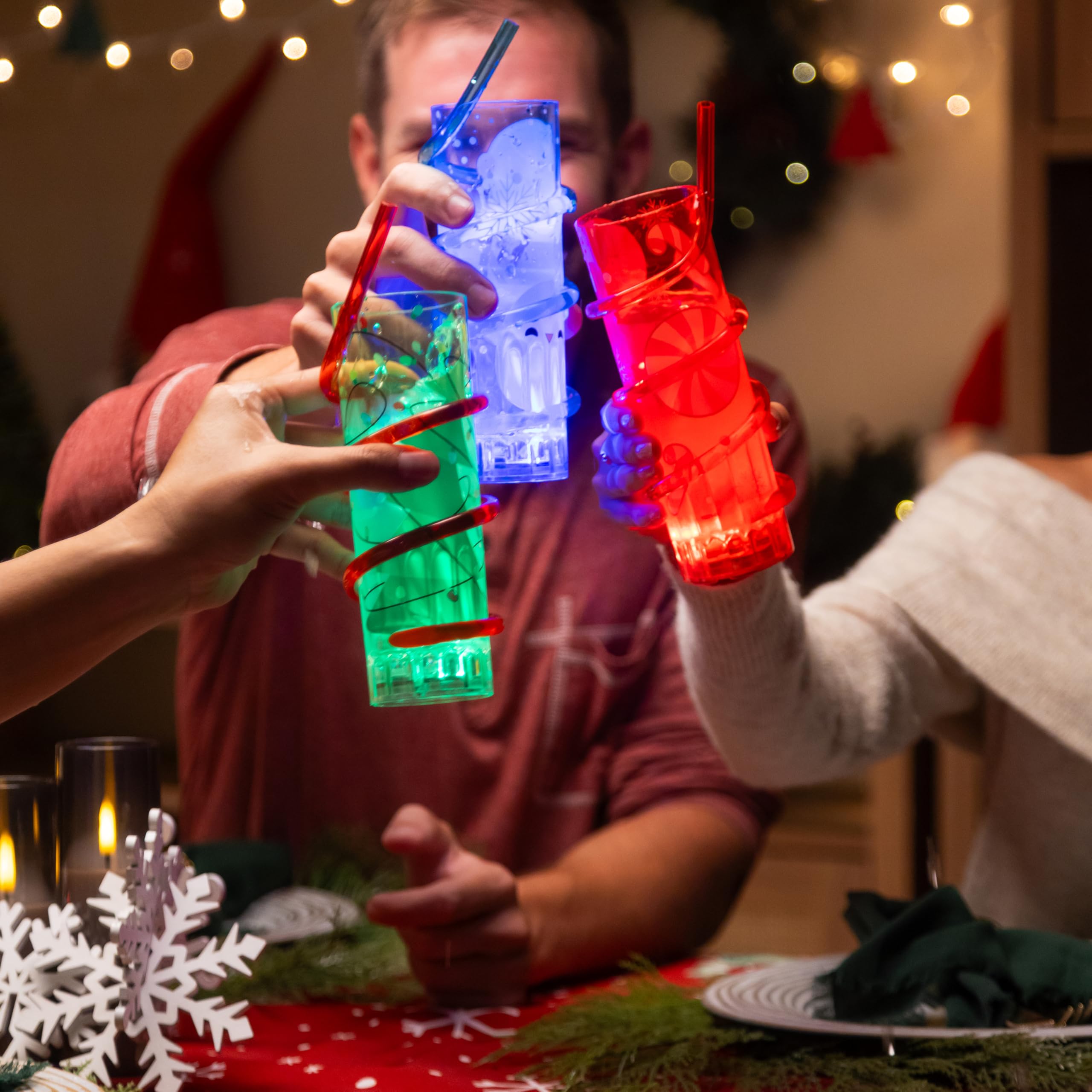 Classroom celebration with Cool Things Corp glow cups adding brightness