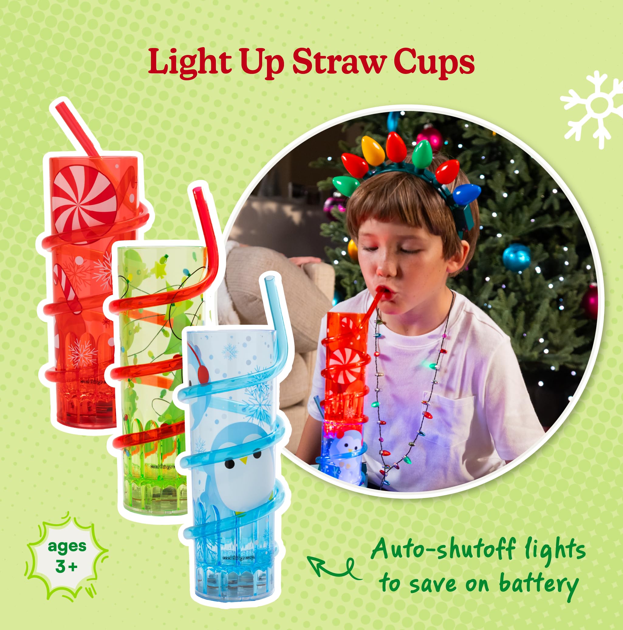 Cool Things Corp penguin cup glowing with joyful kid interaction