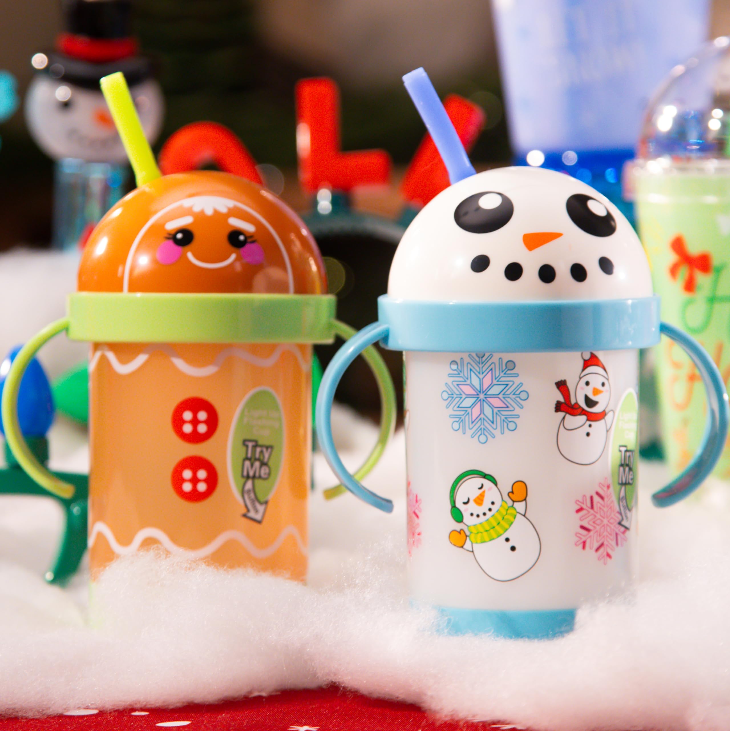 Cool Things Corp light up sippy cups bendable straw for flexible sipping