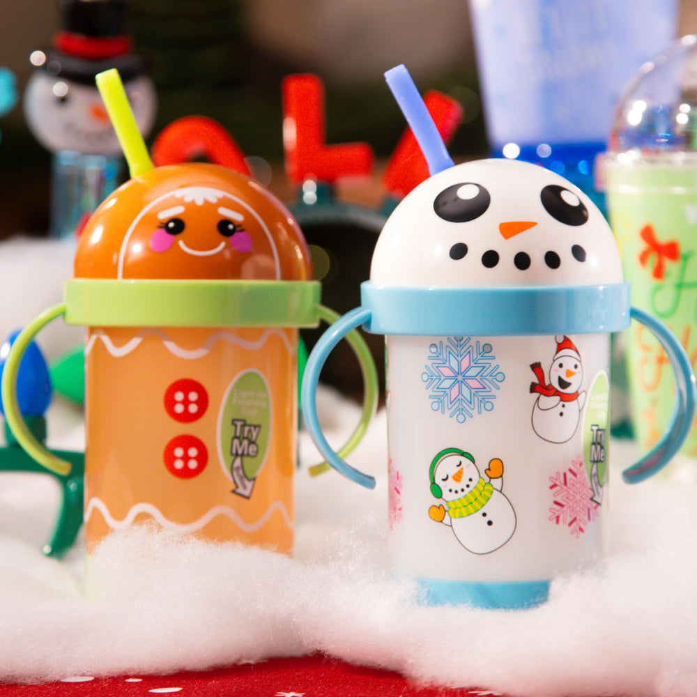 Cool Things Corp light up sippy cups bendable straw for flexible sipping