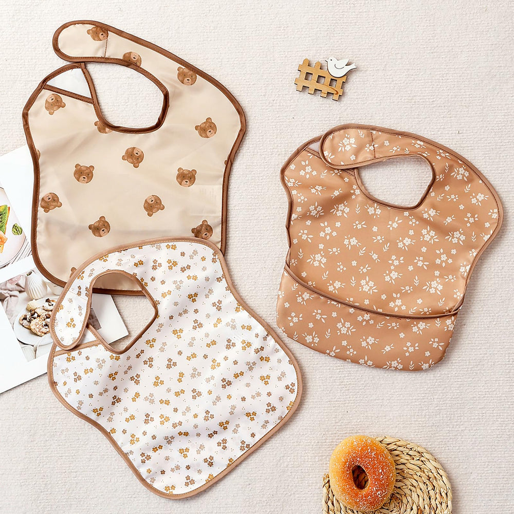 CoolaPeach versatile bib set for meals and learning activities