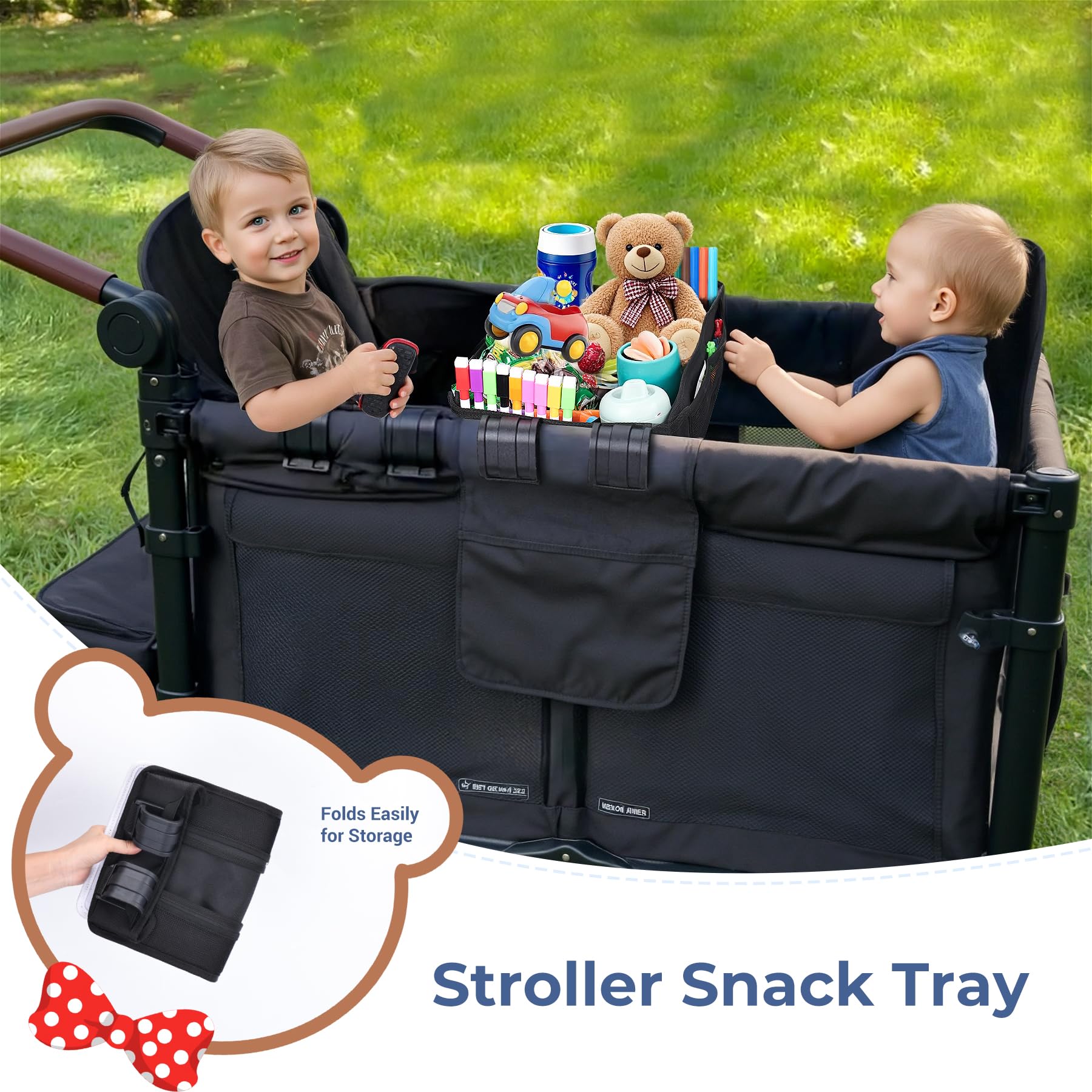 COOLBEBE Wonderfold W2 attachment offers secure, tool-free installation.