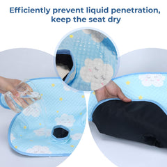 COOLBEBE leak-proof non-slip edge guards the crotch belt for mess-free rides.