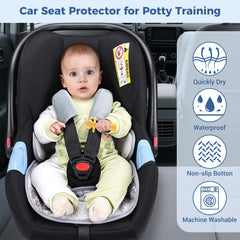 COOLBEBE non-slip protector with deep edges stays securely in place.