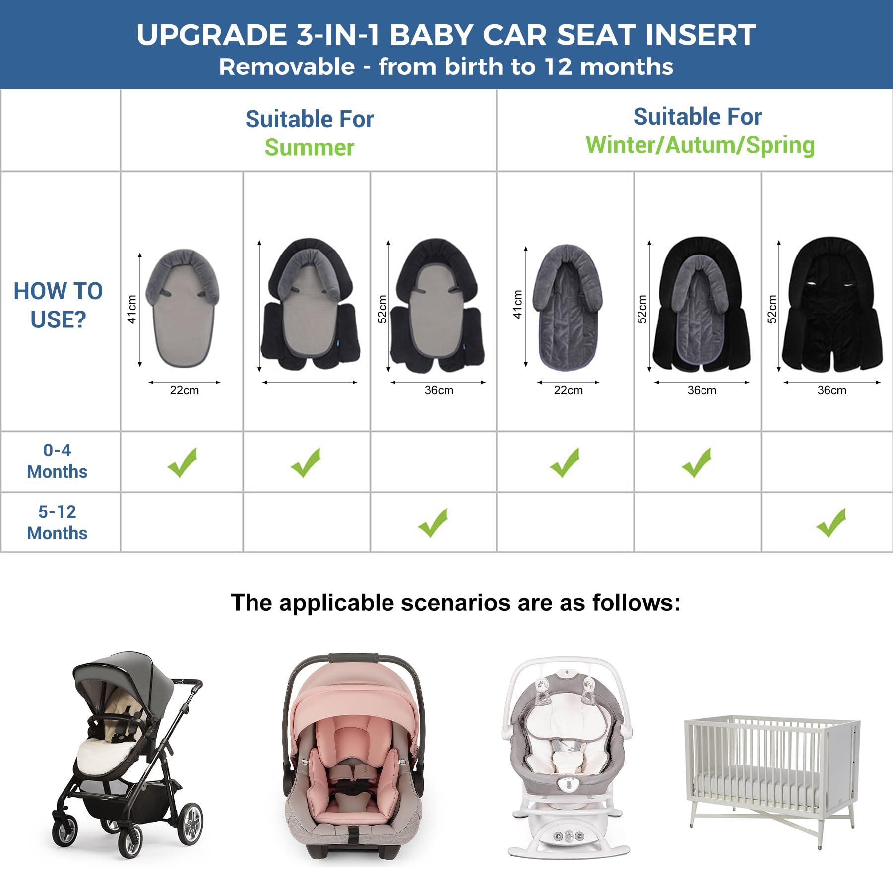 COOLBEBE 5-10 month size grows with your baby’s changing needs.