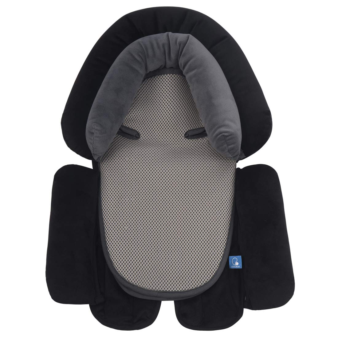 COOLBEBE 3-in-1 car seat insert provides newborn comfort during rides.