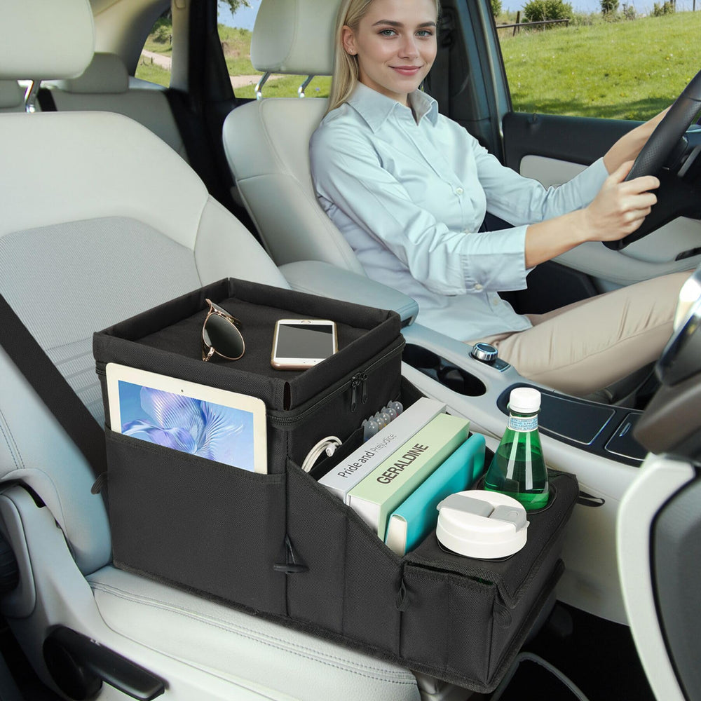 COOLBEBE insulated cooler compartment preserves snacks and beverages on trips