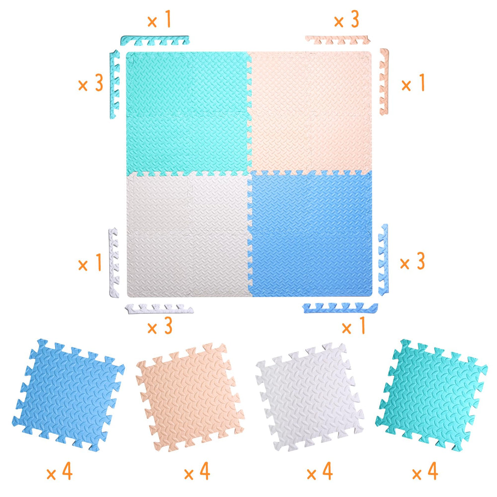 Coolcandy edge strips frame the mat for a clean, safe border.