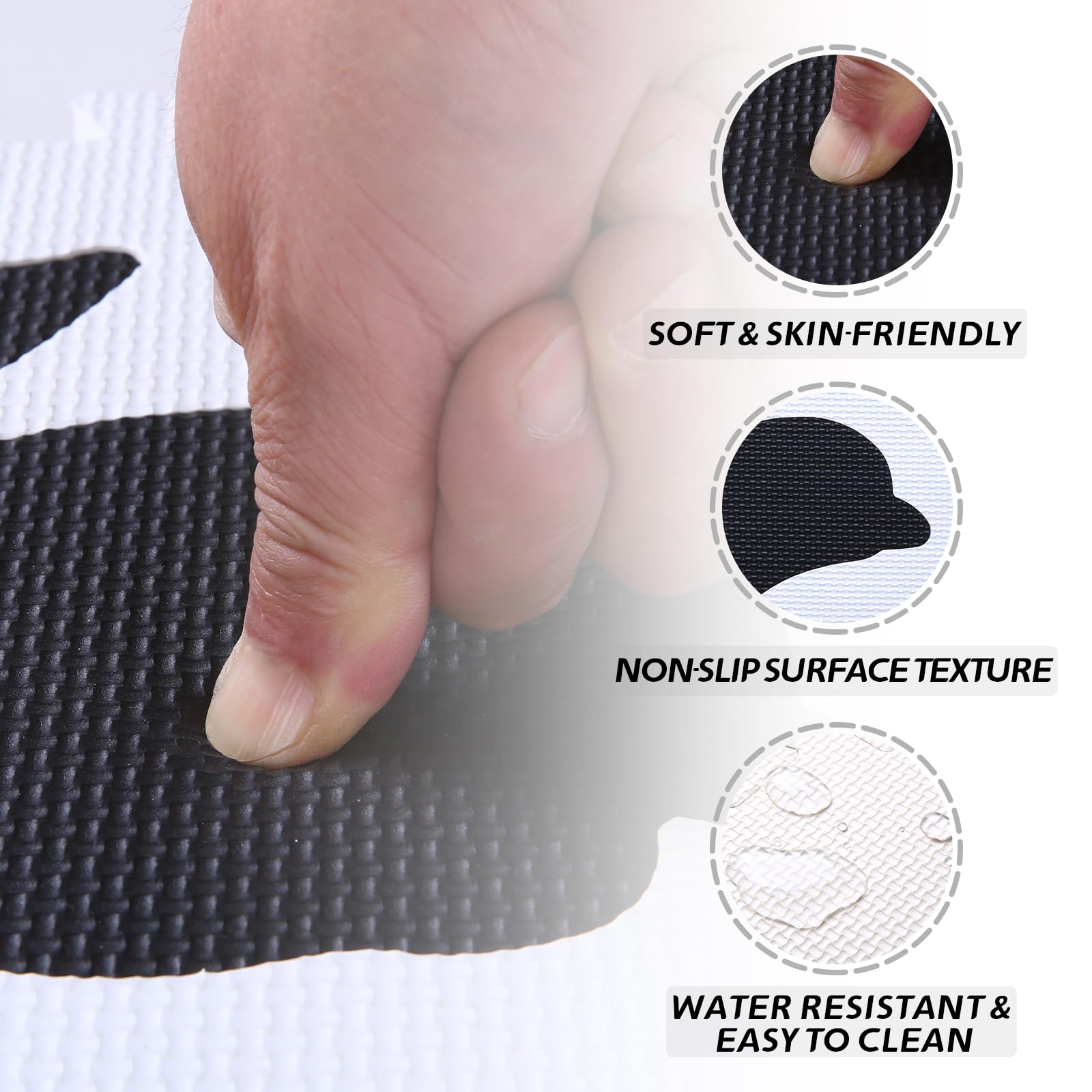 Coolcandy lightweight tiles store flat for easy storage.