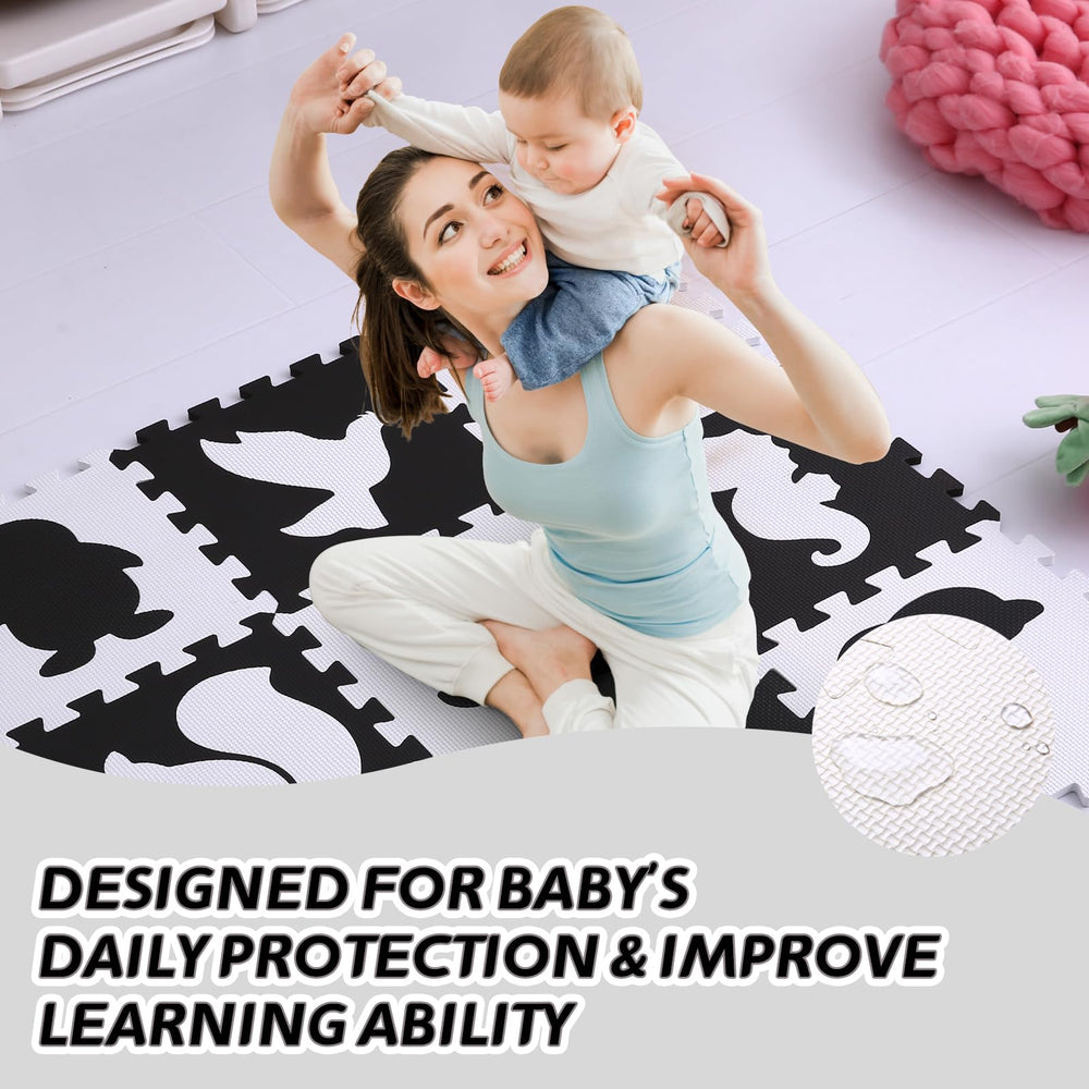 Coolcandy puzzle-pattern mats promote motor skills and creativity.