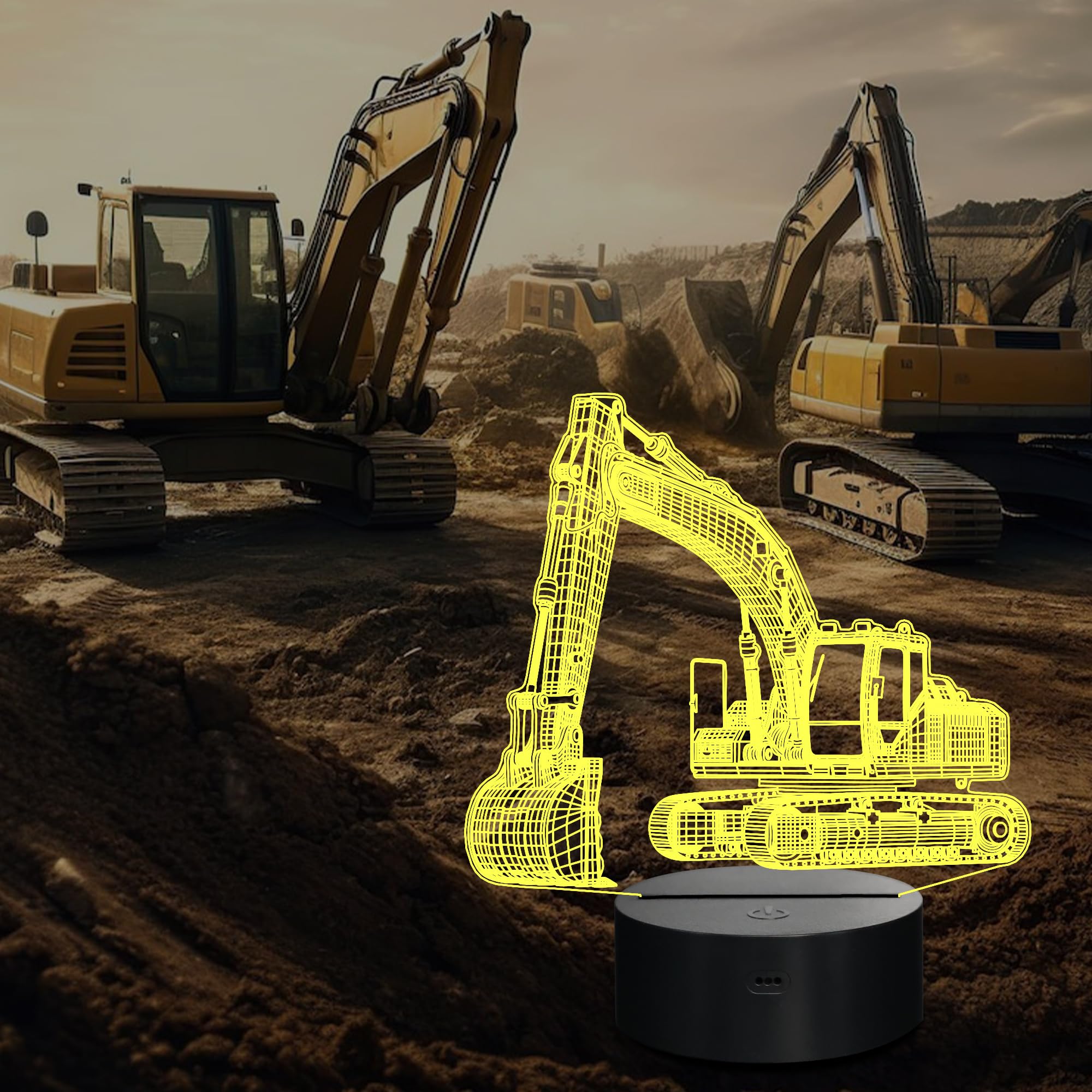 CoolGift Mart Excavator 16 colors offer mood lighting options
