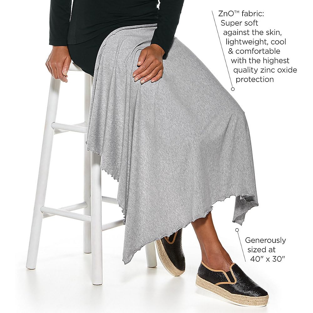 Coolibar Sun Blanket shown with 40x30 inch coverage for sun protection.