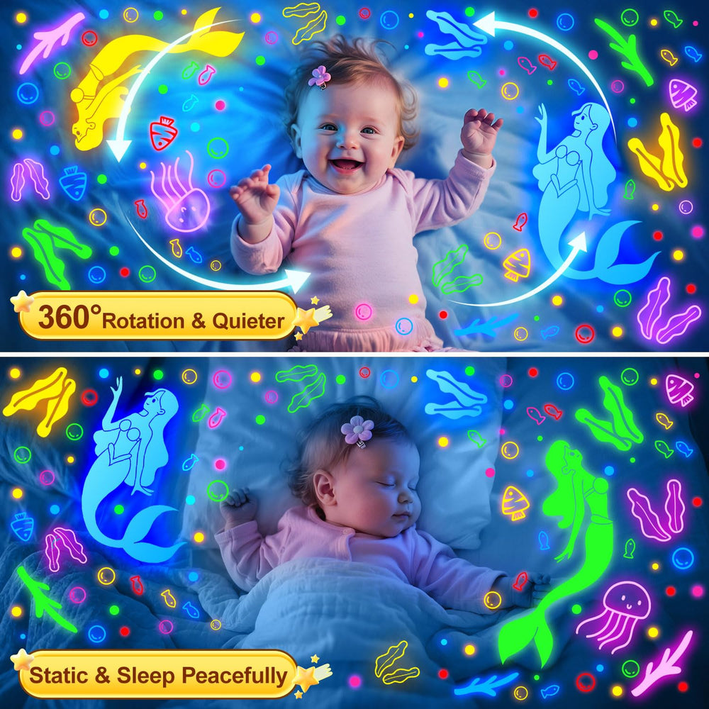COOLNIGHT rotates 360 degrees to cast stars across the ceiling.