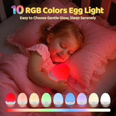 COOLNIGHT egg light with 3600mAh battery life for overnight use