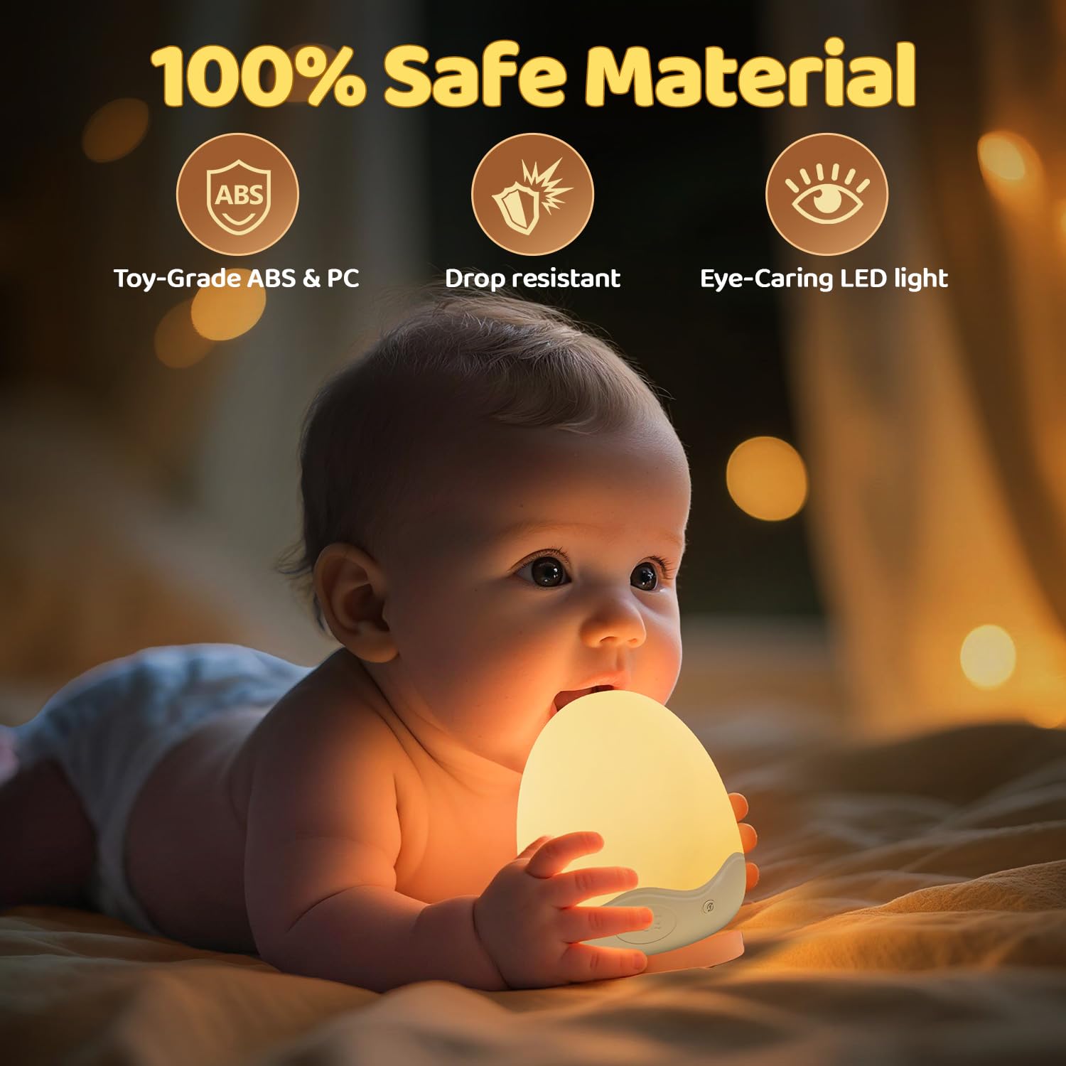 COOLNIGHT portable egg light ready for travel and hotel stays
