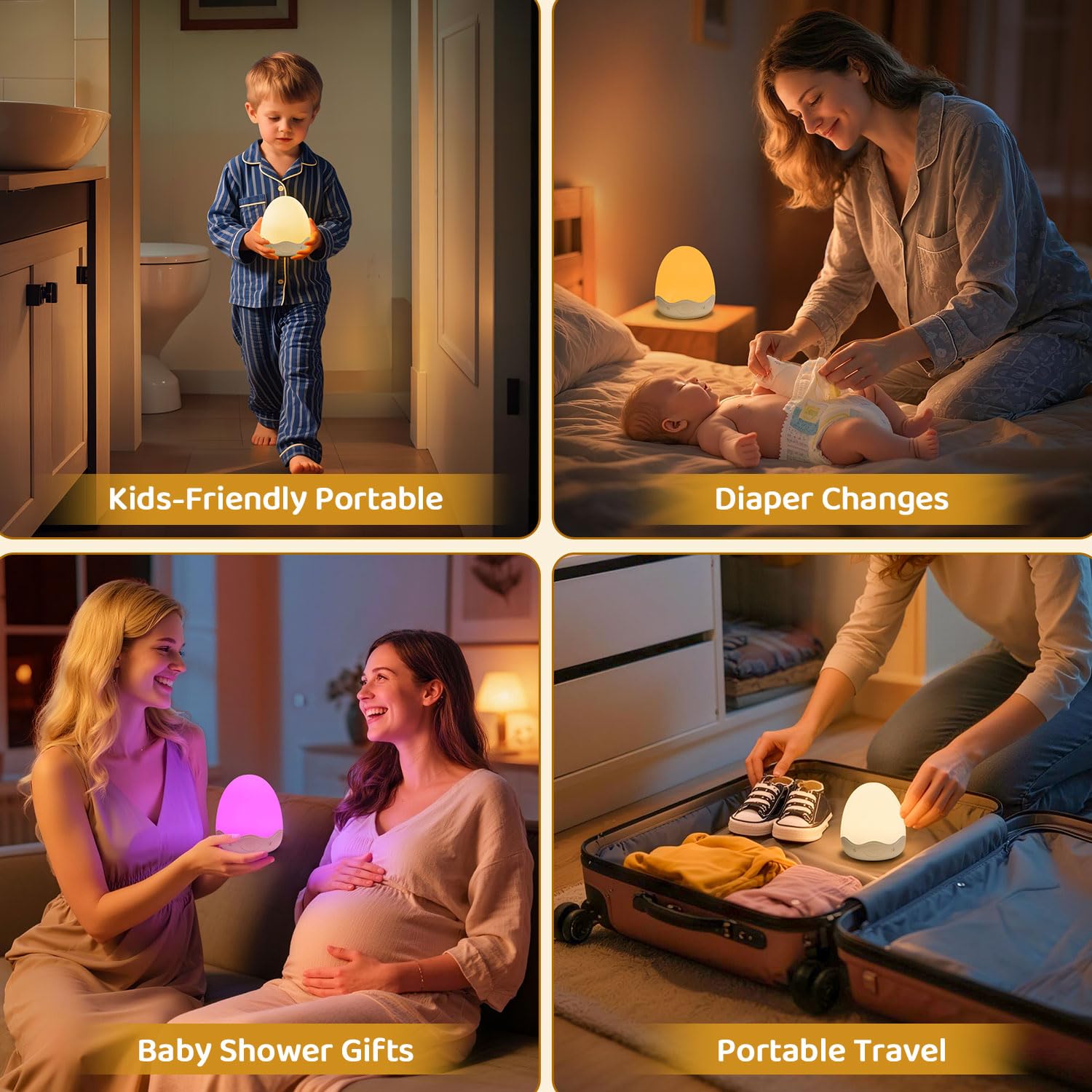COOLNIGHT baby-safe materials with anti-flicker lighting