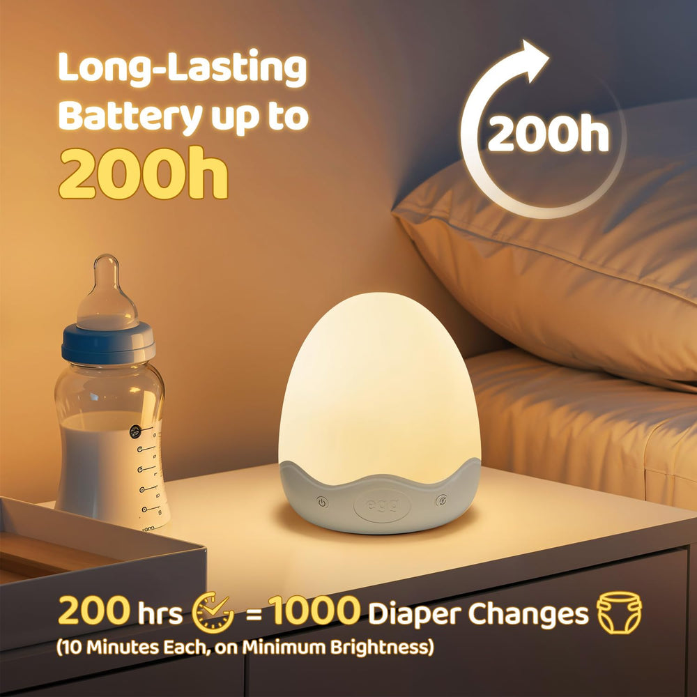 COOLNIGHT warm brightness levels ideal for diaper changes