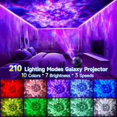 COOLNIGHT Galaxy Light Projector ceiling projection fills the room with immersive nebula visuals