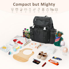 CoolREX changing pad folded inside bag for on-the-go changes